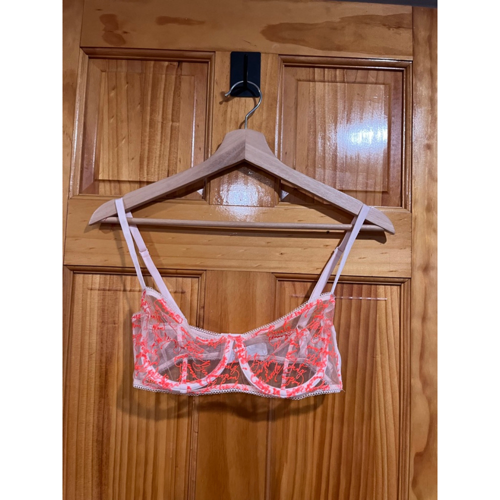Simone Perele Violette Half Cup Bra Pop Orange Size 32D